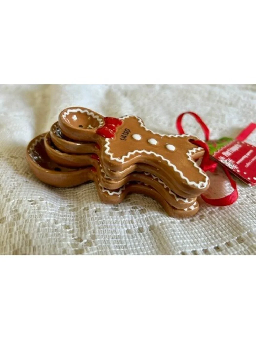 Pier 1 Imports Gingerbread Man Measuring Spoons Set